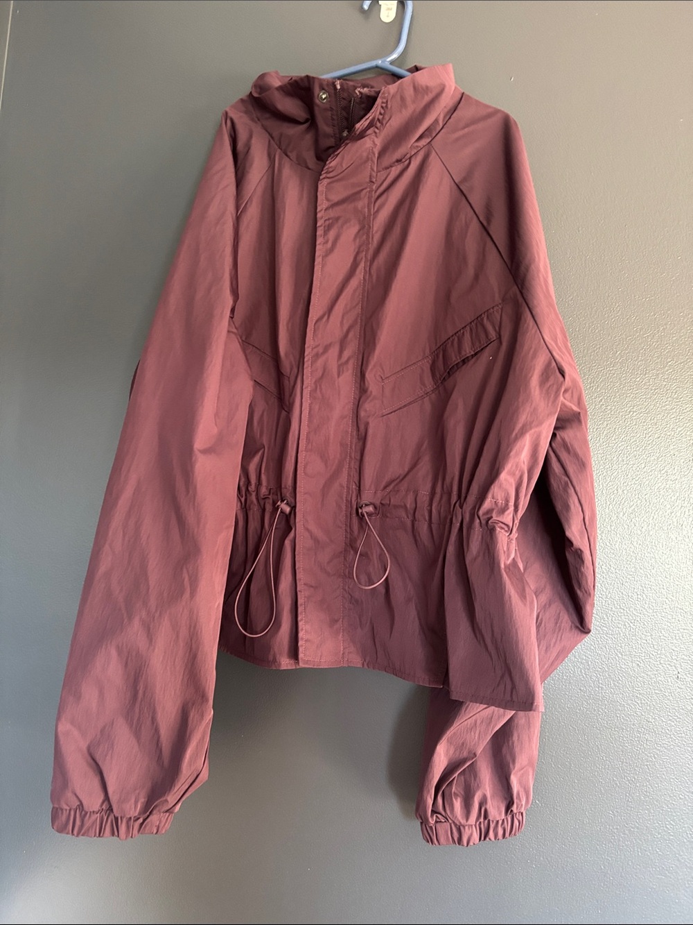 aerie plum windbreaker style jacket